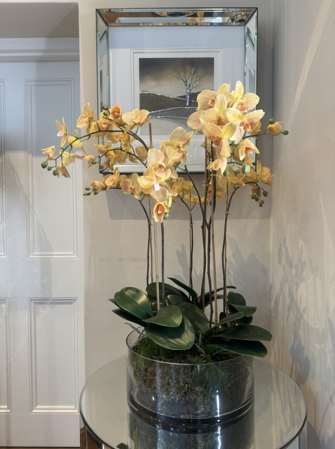 Faux Phalaenopsis Orchid Arrangement