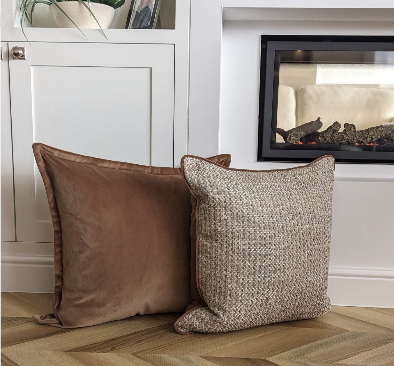 Caramel Velvet Cushion