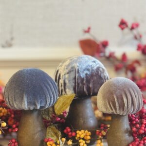 Amanda Rodea Luxury Homewares Faux Flowers Halloween Pumpkins Autumn Mushrooms Toadstools