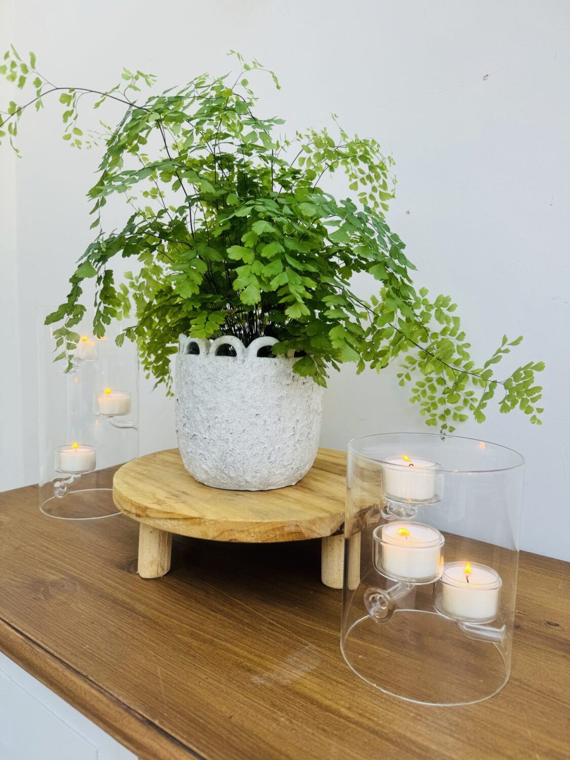 Large Glass Tea Light Cylinder