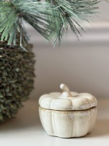 Ceramic Pumpkin Pot with Lid