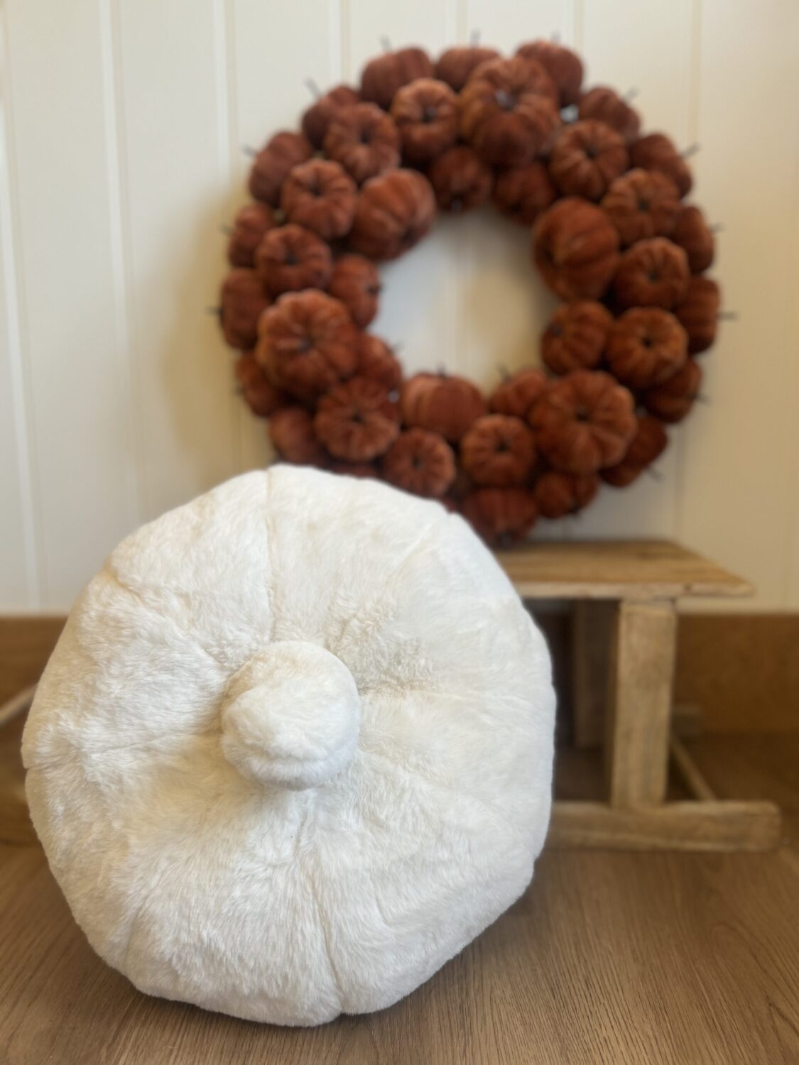Large Fluffy Cream Pumpkin
