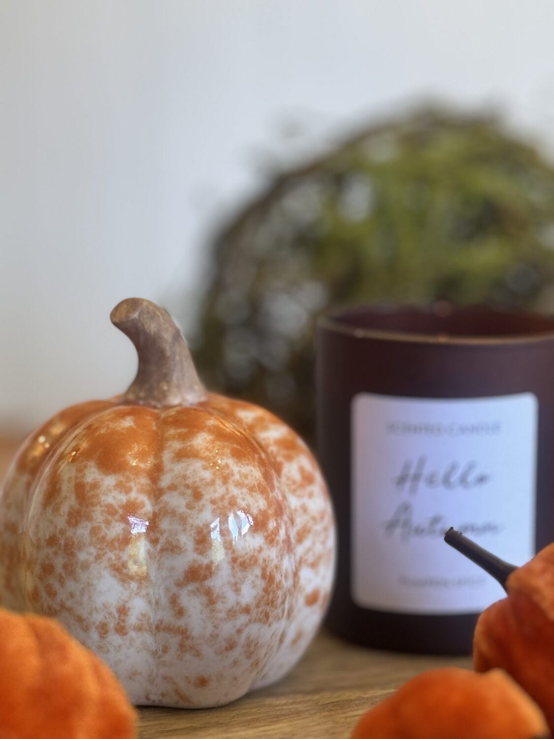 Orange Porcelain Pumpkin