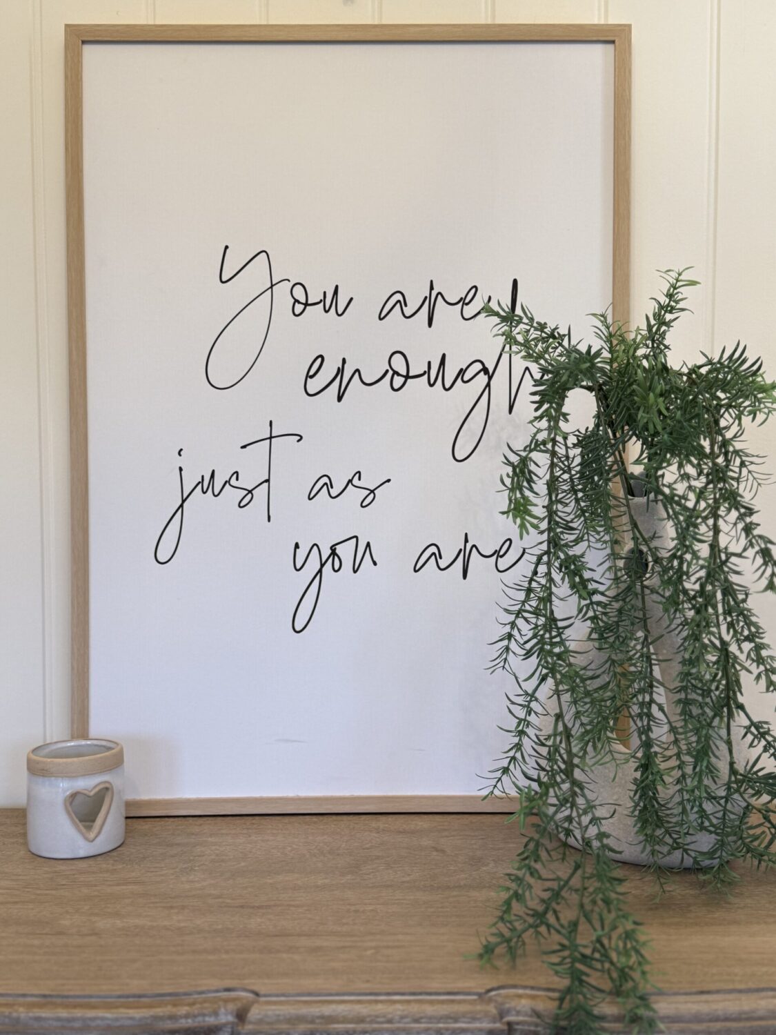 You Are Enough Framed Print