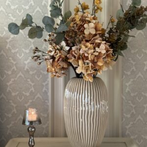 Yellow Hydrangeas and Eucalyptus Bouquet