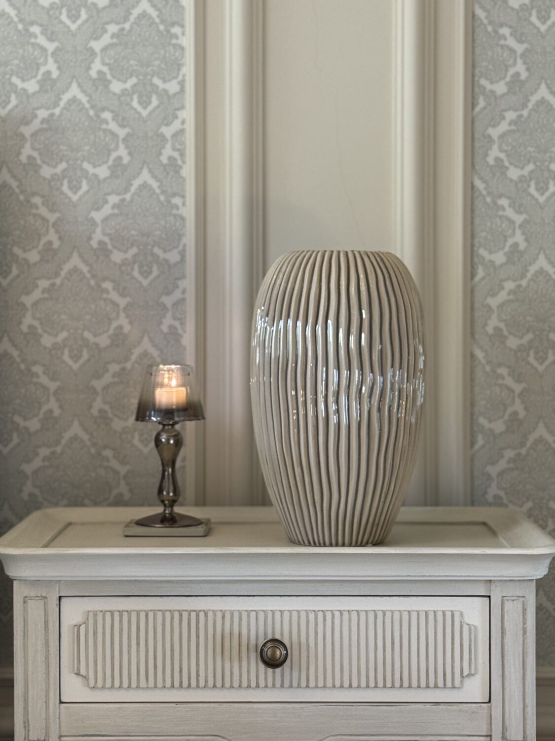 Large Striped Vase
