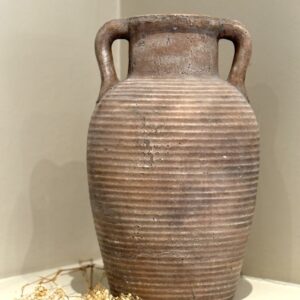 Rustic Terracotta Vase with Handles
