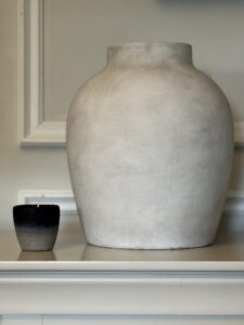 Large Grey Stone Vase